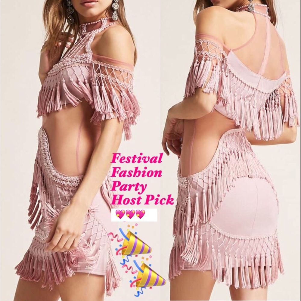 PARTY DRESS Tassel Fringe